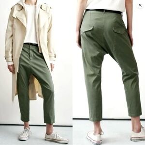 Nili Lotan Paris Pants on Olive Sz 2 Fits Larger